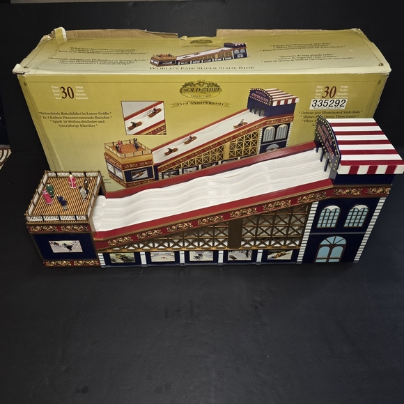 Mr Christmas Gold Label World's Fair Super Slide Ride Decor with Box Works
